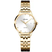 Zegarki damskie - Zegarek Damski Adriatica A3831.1143Q CYRKONIE złoty - miniaturka - grafika 1