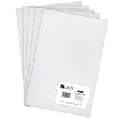 Dekoratorstwo - DP CRAFT Filc poliestrowy A4, 5 szt. white (DPFC-001) - miniaturka - grafika 1