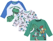 Bluzki damskie - 3x Zielono-szara bluzka chłopięca Toy Story Disney 9-12 m 80 cm - miniaturka - grafika 1