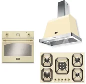 Zestawy AGD - Zestaw Built-in LOFRA DOLCEVITA 75/60 AVORIO HRBI7A0 + FRBI69EE + HOOD 600/K - miniaturka - grafika 1