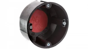Simet Puszka przeciwogniowa do pustych ścian osprzętowa fi 60mm płytka E90 BS115 czarna 83119007 - Puszki elektryczne i akcesoria - miniaturka - grafika 1