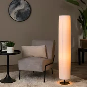 Lampy stojące - Lampa stojąca Fold z białym plisowanym kloszem, wysokość 120 cm - miniaturka - grafika 1