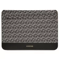 Torby na laptopy - Guess Sleeve GUCS14HGCFSEK 14" czarny /black GCube Stripes - miniaturka - grafika 1