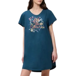 Bielizna nocna - Koszula Triumph Nightdresses NDK 01 X Promocja (44, Smoky Blue) - grafika 1