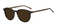 Okulary przeciwsłoneczne - HUGO Męskie okulary przeciwsłoneczne Hg 1169/S, HAVANA, 51 - miniaturka - grafika 1