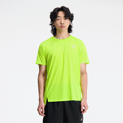 Koszulki męskie - Koszulka męska New Balance MT23222THW  zielona - miniaturka - grafika 1