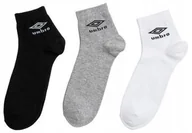 Skarpetki męskie - UMBRO SKARPETY QUARTER 3 PARY Roz:39-42 3-kolory - miniaturka - grafika 1