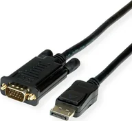Kable komputerowe i do monitorów - Kabel Roline ROLINE Kabel DisplayPort-VGA DP ST - VGA ST schwarz 2m - miniaturka - grafika 1