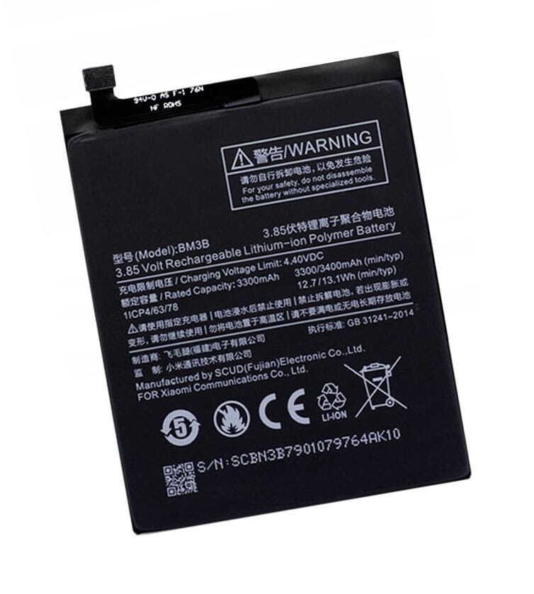 Bateria do XIAOMI MI MIX 2 MIX2 BM3B 3400 mAh