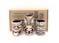 Shakery barmańskie - Zestaw upominkowy ceramicznych kubków Tiki 3 sztuki - miniaturka - grafika 1