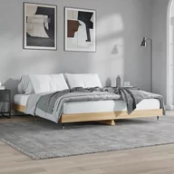 Łóżka - Rama łóżka, dąb sonoma, 160x200 cm, materiał drewnopochodny Lumarko! - miniaturka - grafika 1