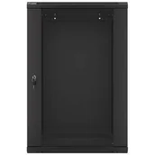 Szafy rack - Lanberg Szafa 19" 18U, 600x600, czarna FLAT PACK WF01-6618-10B - miniaturka - grafika 1