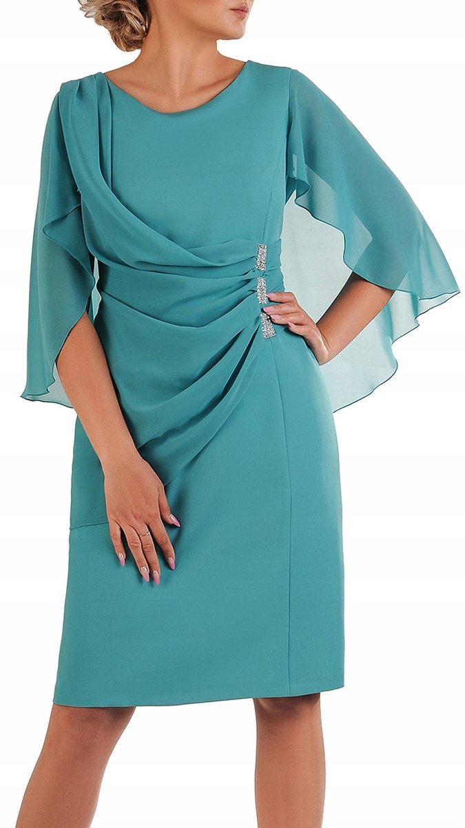 Sukienka Carmen 50 letnia damska na wesele elegancka na komunie wizytowa