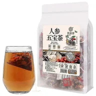 Herbata - Żeń-szeń Five Treasure Tea Herbata ziołowa 250g 3Bag 150Pcs - miniaturka - grafika 1