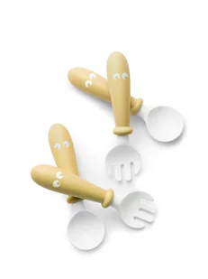 Baby Bjorn Sztućce, Powder Yellow, 4 szt. - Sztućce dla dzieci - miniaturka - grafika 5