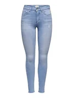 Spodnie damskie - ONLY Dżinsy damskie skinny fit Petite OnlBlush, jasnoniebieski (light blue denim), S - miniaturka - grafika 1