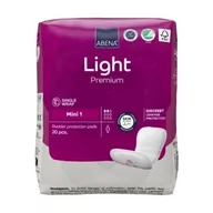 Pieluchy dla dorosłych - Abena, Light Premium Mini 1 Wkładki, 20szt. - miniaturka - grafika 1