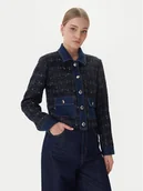 Marynarki i żakiety damskie - Morgan Marynarka 261-VINCA Granatowy Regular Fit - miniaturka - grafika 1