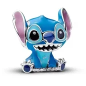 Wisiorki - Zawieszka Charms SREBRO 925 Koralik Disney Niebieski Stworek Stich - miniaturka - grafika 1