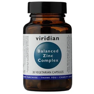 Viridian Cynk Complex Suplement Diety 30 kapsułek 5060003593560 - Witaminy i minerały - miniaturka - grafika 1