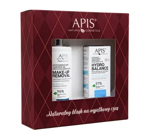 Apis Hydro Balance zestaw prezentowy do pielęgnacji twarzy żel do mycia twarzy 300 ml + krem nawilżający 100 ml - Zestawy kosmetyków damskich - miniaturka - grafika 1