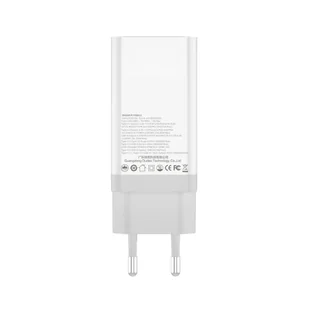 Dudao GaN szybka ładowarka sieciowa 65 W USB / 2x USB Typ C Quick Charge Power Delivery (azotek galu) biały (A7xs white) - Ładowarki do telefonów - miniaturka - grafika 9