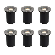 Lampy ogrodowe - QAZQA Zestaw 6 nowoczesnych lamp ogrodowych do zabudowy stalowych 35 mm regulowanych IP65 - Delux - miniaturka - grafika 1