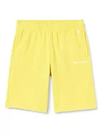 Spodenki damskie - Champion Unisex dziecięce szorty Eco Future Spring Terry Long Bermudy, żółty musztardowy, 7-8 Lat - miniaturka - grafika 1