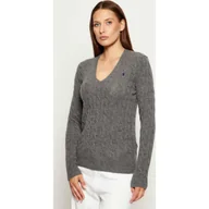 Swetry damskie - POLO RALPH LAUREN Wełniany sweter KIMBERLY Slim Fit z dodatkiem kaszmiru - miniaturka - grafika 1