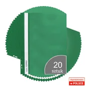 Artykuły biurowe - Biurfol Skoroszyt PCV A4 Wpin B-fol Ziel A 20 - miniaturka - grafika 1