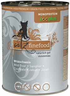 Zestaw mieszany catz finefood karma mokra monoproteinowa zooplus, 24 x 400 g - Dziczyzna - Mokra karma dla kotów - miniaturka - grafika 1