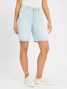 Tommy Hilfiger Damskie dżinsowe szorty bermudy Kobiety Bawełna niebieski jednolity, 26 - Spodnie sportowe damskie - miniaturka - grafika 1