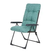 Leżaki ogrodowe - Fotel ogrodowy składany Floryda K4 59 x 70 x 104 cm turkusowy - miniaturka - grafika 1