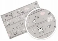 Prześcieradła dla dzieci - Prześcieradło do łóżeczka 120x60, z gumką - Bawełna 100% - Miś i zebra róż - miniaturka - grafika 1