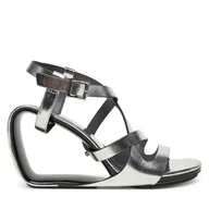 Sandały damskie - Sandały United Nude Mobius Sia Hi 1083514116 Srebrny - miniaturka - grafika 1