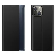 Etui i futerały do telefonów - Sleep Case pokrowiec etui z klapką typu Smart Cover iPhone 13 mini czarny - miniaturka - grafika 1