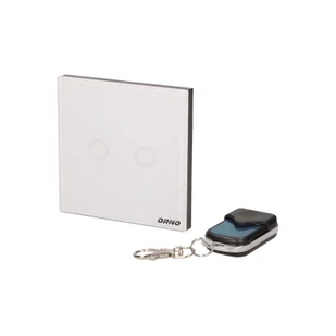 Orno Bezprzewodowy podwójny, dotykowy wyłącznik światła, sterowany pilotem OR-GB-437 - Inne akcesoria elektryczne - miniaturka - grafika 1