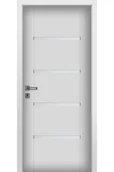 Drzwi wewnętrzne - Pol-Skone Dzwi Wewnętrzne Z Szybą Passo V1S4 Białe - miniaturka - grafika 1