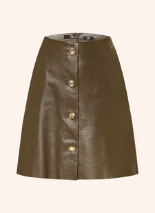 Riani Spódnica Skórzana braun - Spódnice - miniaturka - grafika 1