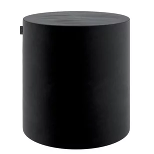 Dekoria Dekoria Puf Barrel głęboka czerń velvet welur - Pufy i podnóżki - miniaturka - grafika 1