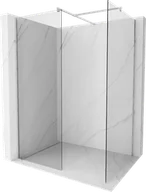 Ścianki i drzwi prysznicowe - Mexen Kioto ścianka prysznicowa Walk-in 80 x 70 cm, transparent, chrom - 800-080-202-01-00-070 - miniaturka - grafika 1