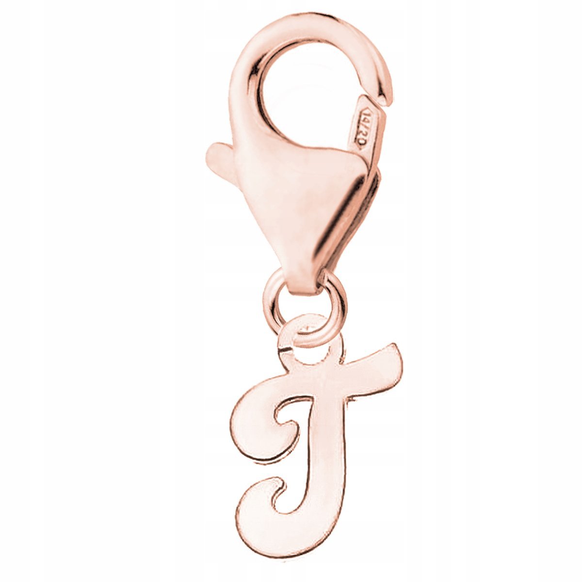 Zawieszka Pozłacana z Inicjałem Literką Symbol Litera Inicjał T SREBRO 925