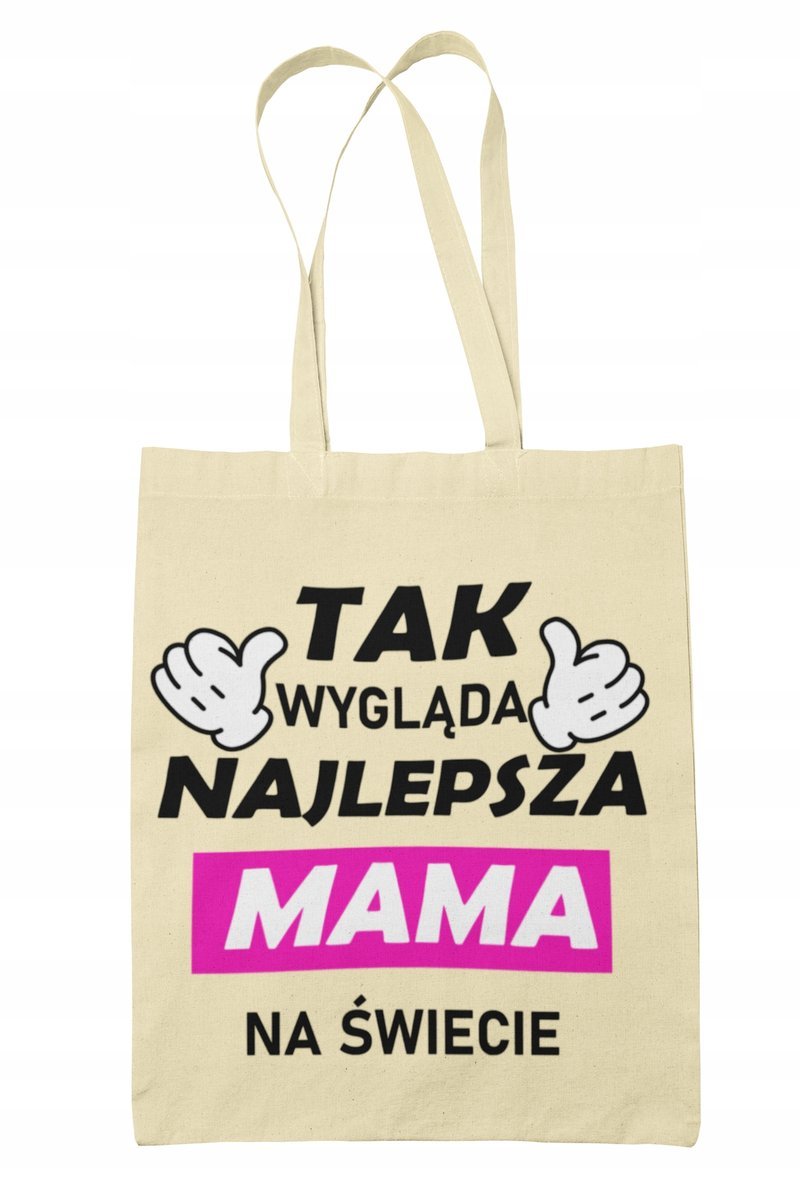 TORBA NA RAMIE MATERIAŁOWA SHOPER Z NADRUKIEM