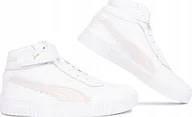 Buty sportowe damskie - Buty Damskie Puma Carina 2.0 MID Białe Rozmiar 39 - miniaturka - grafika 1