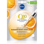 Maseczki do twarzy - Nivea Q10 Plus C maseczka przeciwzmarszczkowa - miniaturka - grafika 1