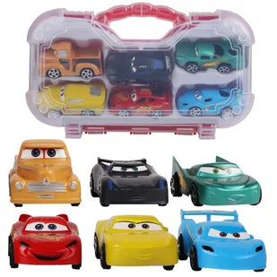 AUTA W WALIZCE 6 X AUTKA WALIZKA SAMOCHODY SAMOCHODZIKI RESORAKI CARS - Samochody i pojazdy dla dzieci - miniaturka - grafika 1