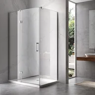 Kabiny prysznicowe - Hydrosan Kabina prysznicowa 90x90 kwadratowa drzwi uchylne KZ01C - miniaturka - grafika 1
