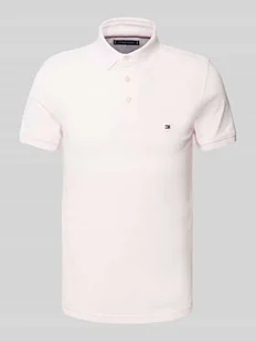 Koszulka polo o kroju slim fit z wyhaftowanym logo model ‘1985’ - Koszulki męskie - miniaturka - grafika 1