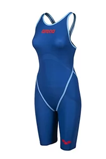 Stroje kąpielowe - Arena Powerskin Carbon Core FX Kombinezon pływacki z krótkimi nogawkami i otwartymi plecami Kobiety, ocean blue DE 26 | US 22 2020 Stroje kąpielowe 3655-730-26 - grafika 1