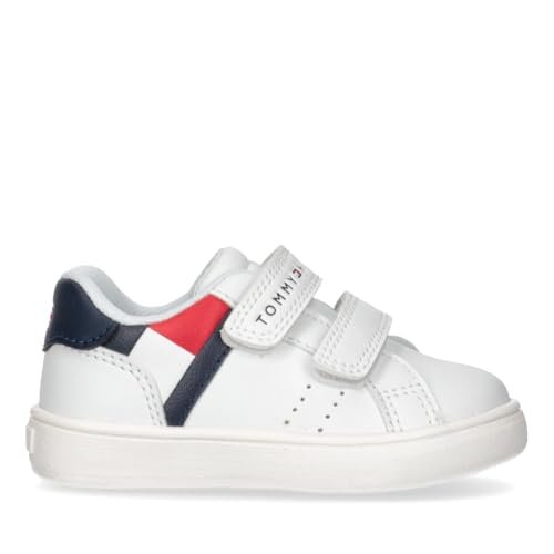 Tommy Hilfiger Buty dziecięce Logan, białe, z podwójnym rzepem, 31